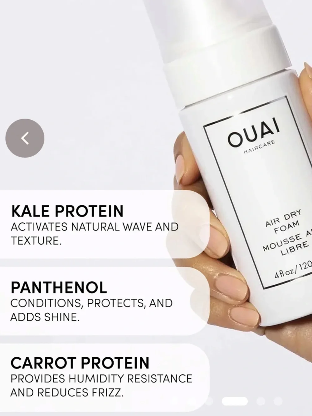 OUAI Air Dry Foam time saving perfect for naturally wavy hair get beachy waves